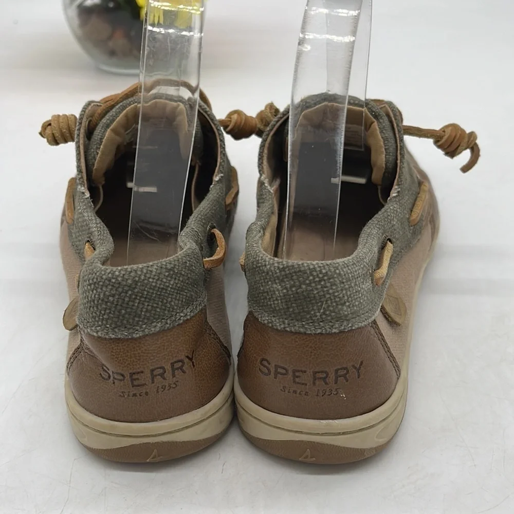 Sperry Top Sider Boat Shoes Brown Gray Size 7. SPR3147